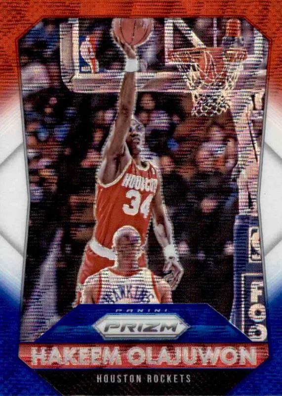 Hakeem Olajuwon 2015 Prizm #247 Red White Blue BGS 10 PRISTINE