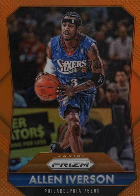 Allen Iverson 2015 Prizm #286 Orange /65 PSA 9