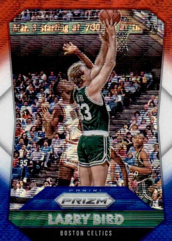 Larry Bird 2015 Prizm #261 Red White Blue PSA 9