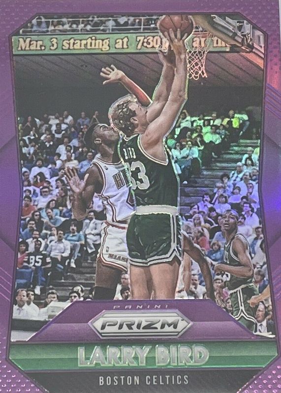 Larry Bird 2015 Prizm #261 Purple /99 PSA 10