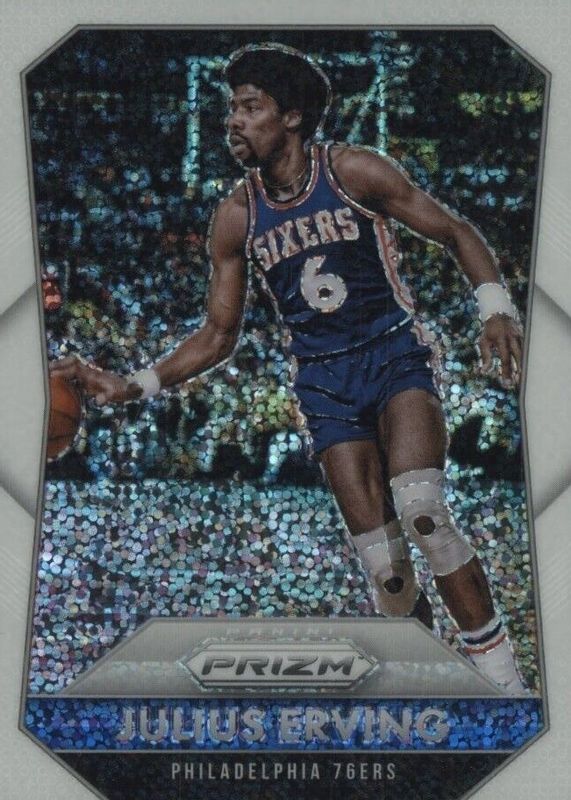 Julius Erving 2015 Prizm #288 White Sparkle /(SSP) PSA 10