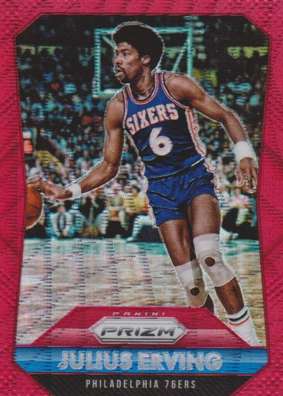 Julius Erving 2015 Prizm #288 Ruby Wave /350 BGS 9.5