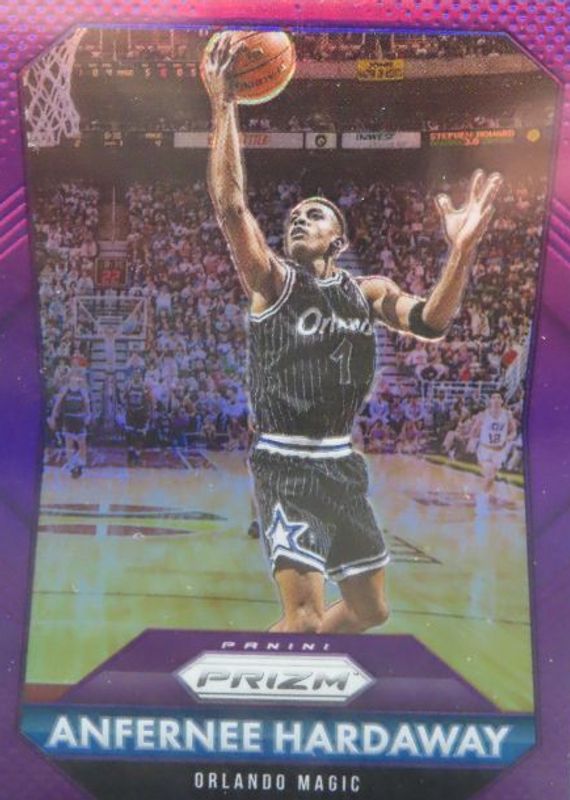 Anfernee Hardaway 2015 Prizm #253 Purple /99 RAW