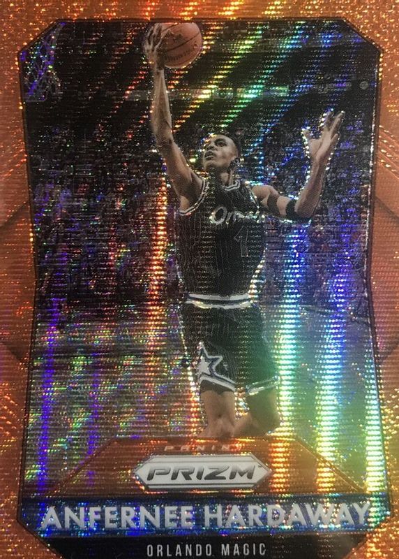 Anfernee Hardaway 2015 Prizm #253 Orange Wave RAW