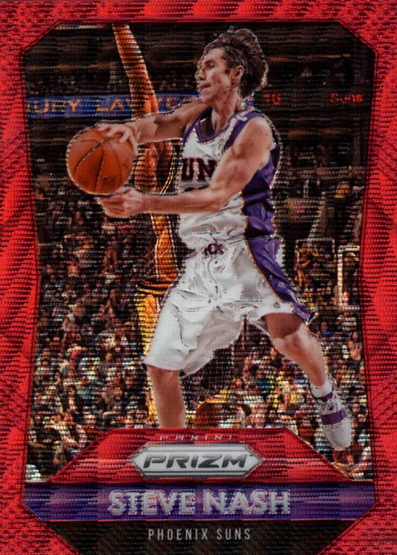 Steve Nash 2015 Prizm #246 Ruby Wave /350 BGS 9