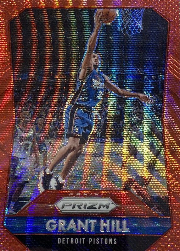 Grant Hill 2015 Prizm #295 Ruby Wave /350 SGC 10