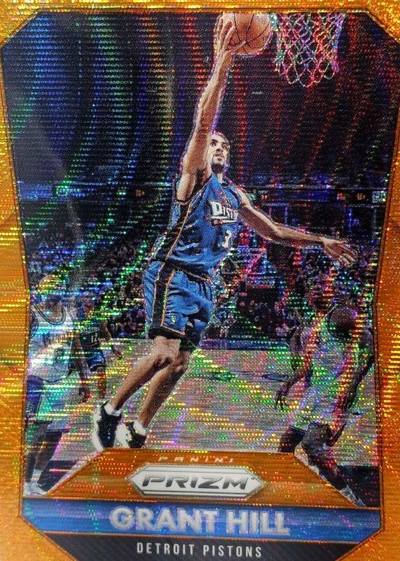 Grant Hill 2015 Prizm #295 Orange Wave PSA 10