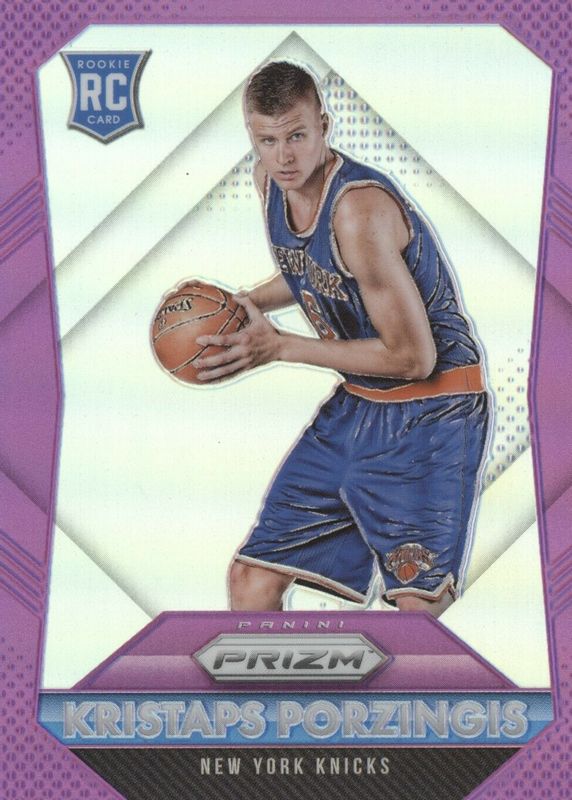 Kristaps Porzingis 2015 Prizm #348 Purple /99 Rookie SGC 10