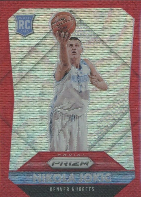 Nikola Jokic 2015 Prizm #335 Ruby Wave /350 Rookie SGC 9.5