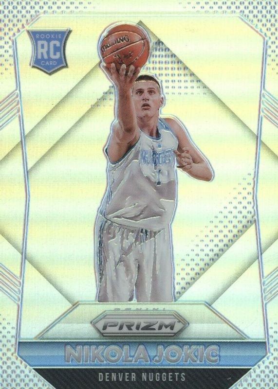 Nikola Jokic 2021 Panini Select Blue Basketball Card #82 Graded PSA 9