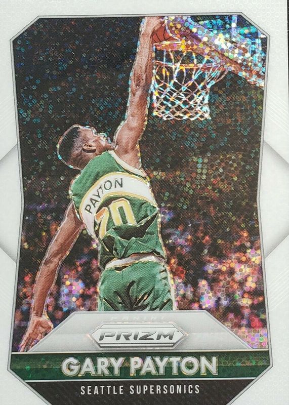 Gary Payton 2015 Prizm #285 White Sparkle /(SSP) SGC 10 PRISTINE