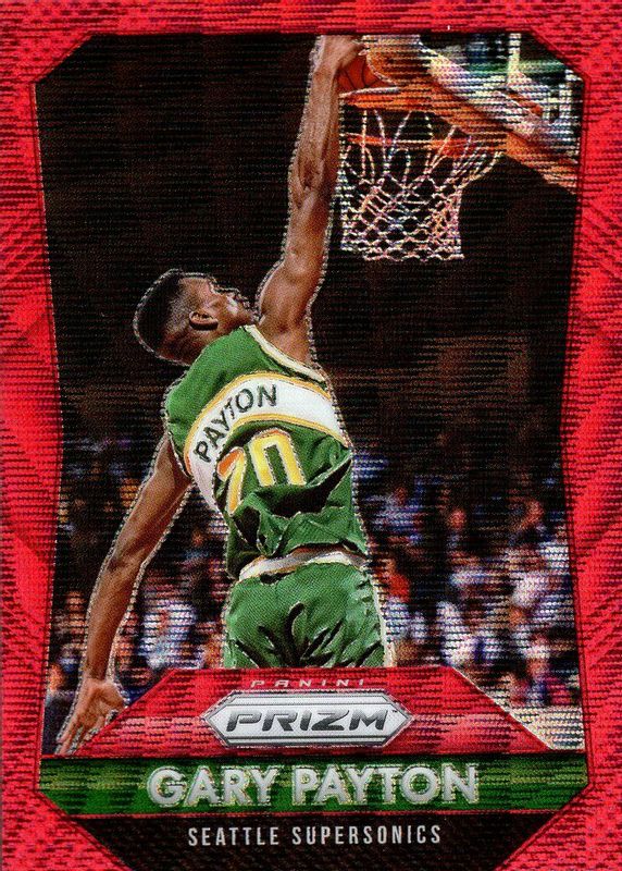 Gary Payton 2015 Prizm #285 Ruby Wave /350 SGC 10 PRISTINE