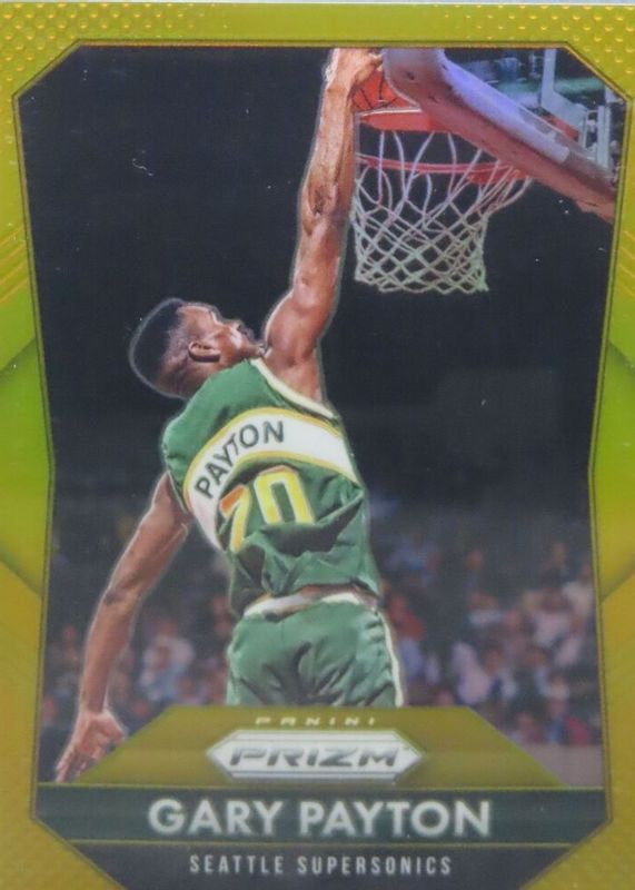 Gary Payton 2015 Prizm #285 Gold /10 RAW