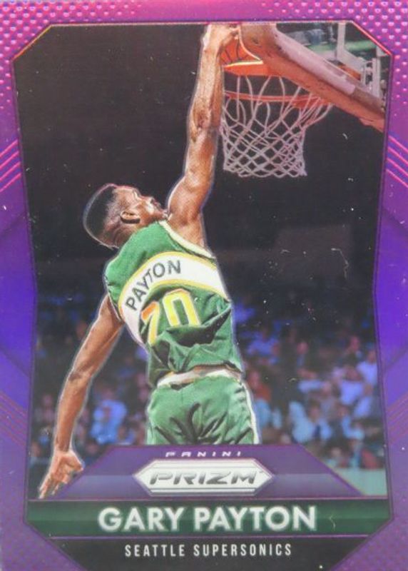 Gary Payton 2015 Prizm #285 Purple /99 RAW