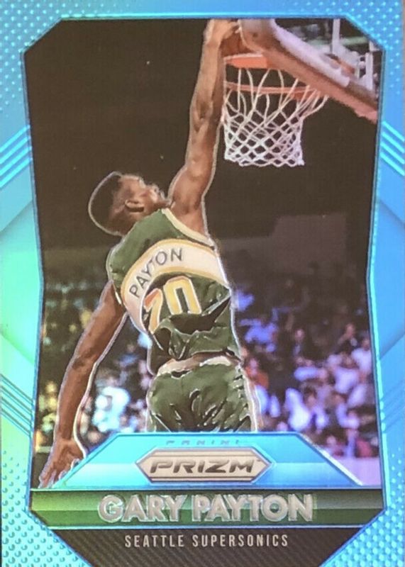 Gary Payton 2015 Prizm #285 Light Blue /199 RAW