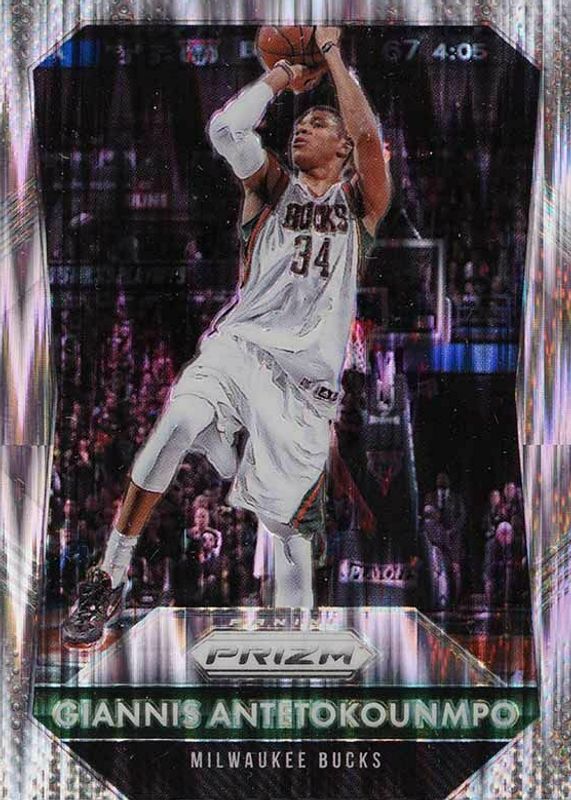 Giannis Antetokounmpo 2015 Prizm #144 Flash RAW