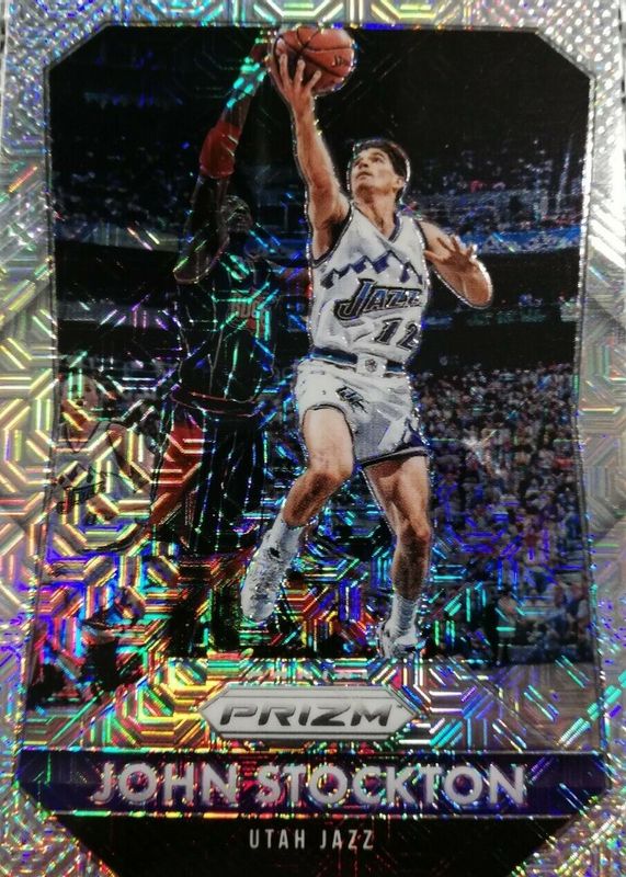 John Stockton 2015 Prizm #277 Mojo /25 PSA 10