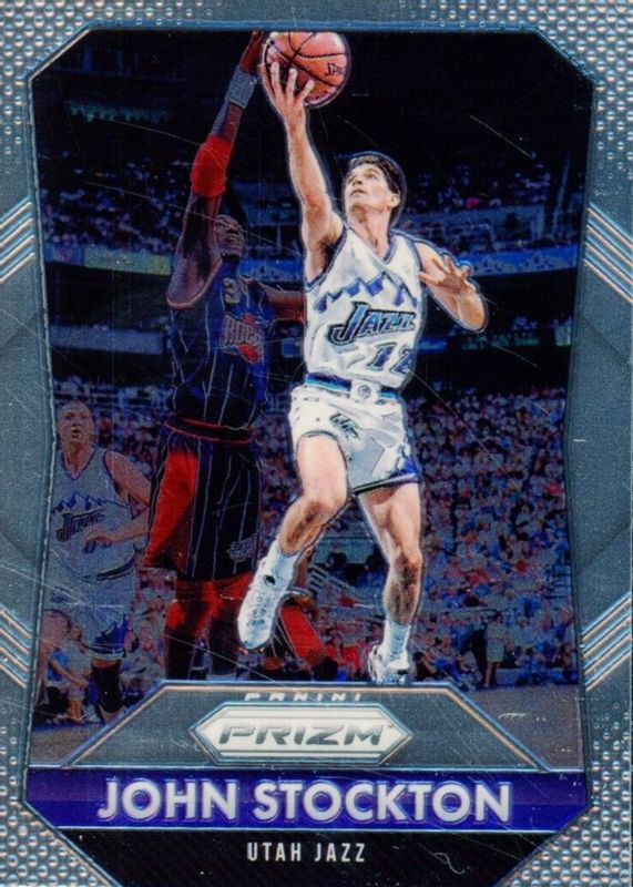 John Stockton 2015 Prizm #277 Base BGS 10 PRISTINE