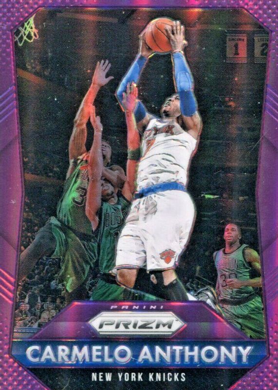 Carmelo Anthony 2015 Prizm #56 Purple /99 PSA 10