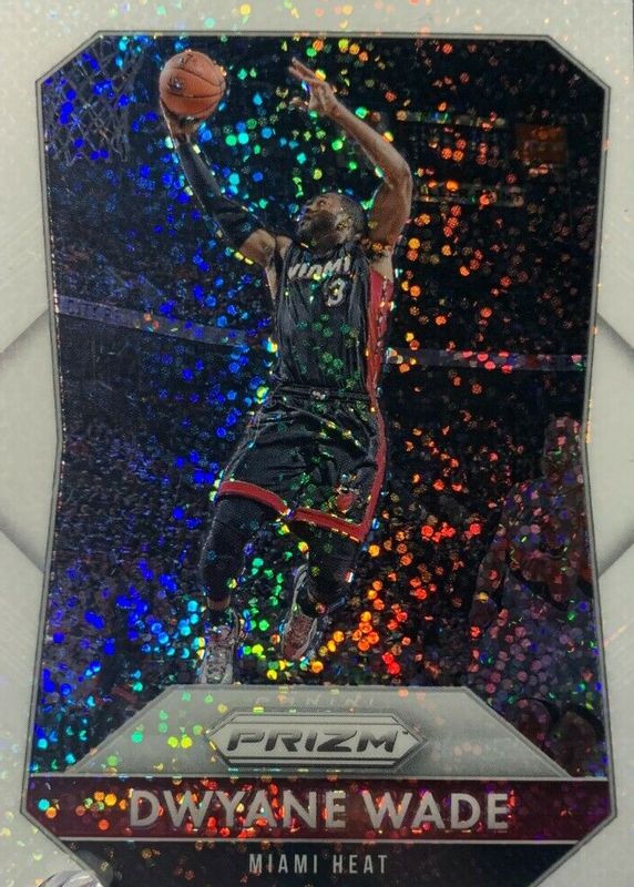 Dwyane Wade 2015 Prizm #64 White Sparkle /(SSP) SGC 9.5