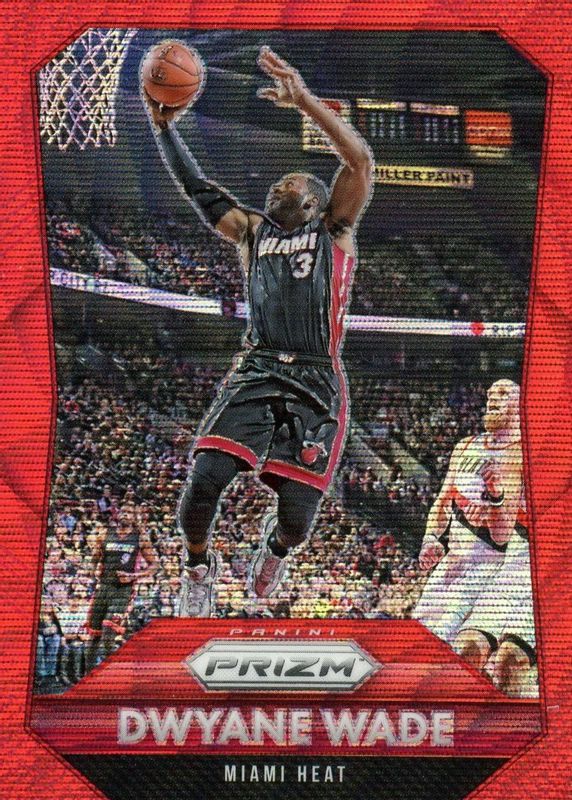 Dwyane Wade 2015 Prizm #64 Ruby Wave /350 PSA 10