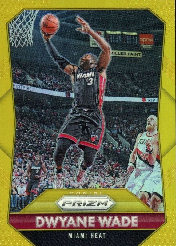 Dwyane Wade 2015 Prizm #64 Gold /10 RAW