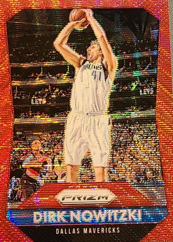 Dirk Nowitzki 2015 Prizm #50 Ruby Wave /350 RAW