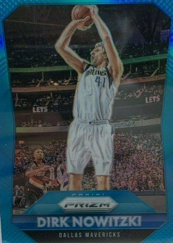 Dirk Nowitzki 2015 Prizm #50 Light Blue /199 BGS 10 PRISTINE