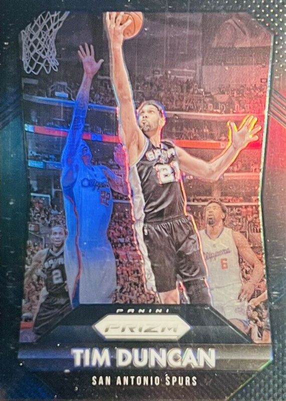 Tim Duncan 2015 Prizm #51 Black /1 SGC 9