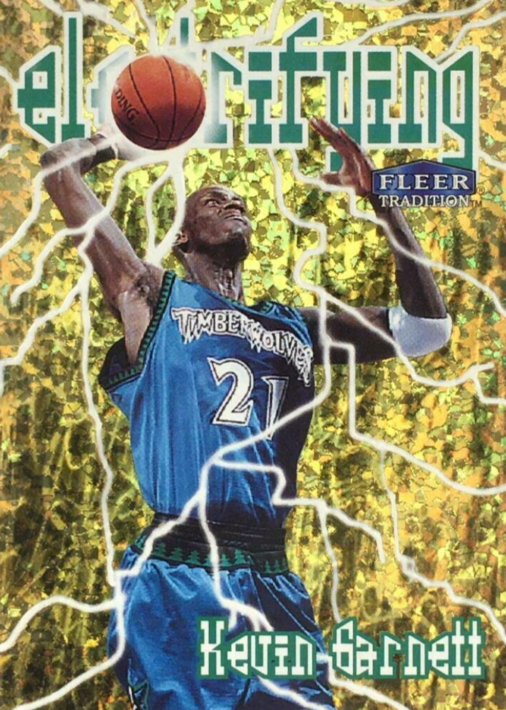 【NBA】98-99 Flair showcase Kevin Garnett 1998-99 Fleer Flair Showcase Basketball Base Card #34 Kevin