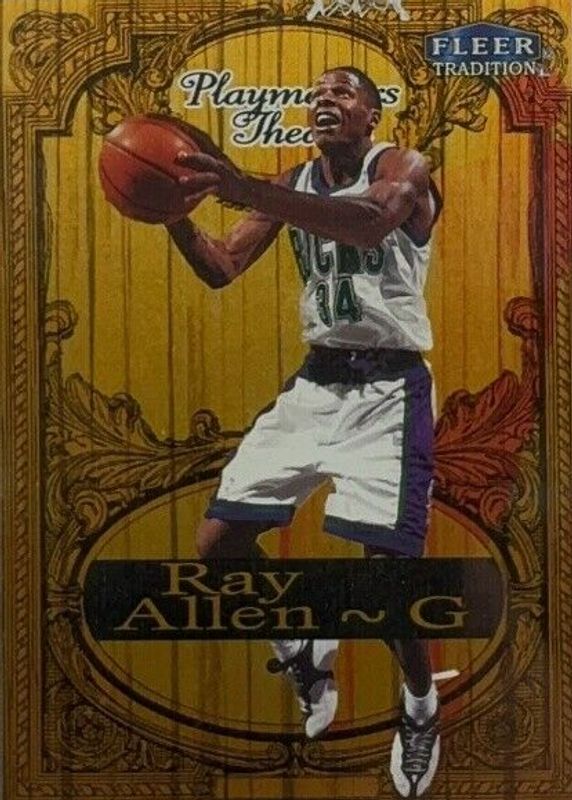 Ray Allen 1998 Fleer #2PT Playmakers Theatre /100 PSA 9