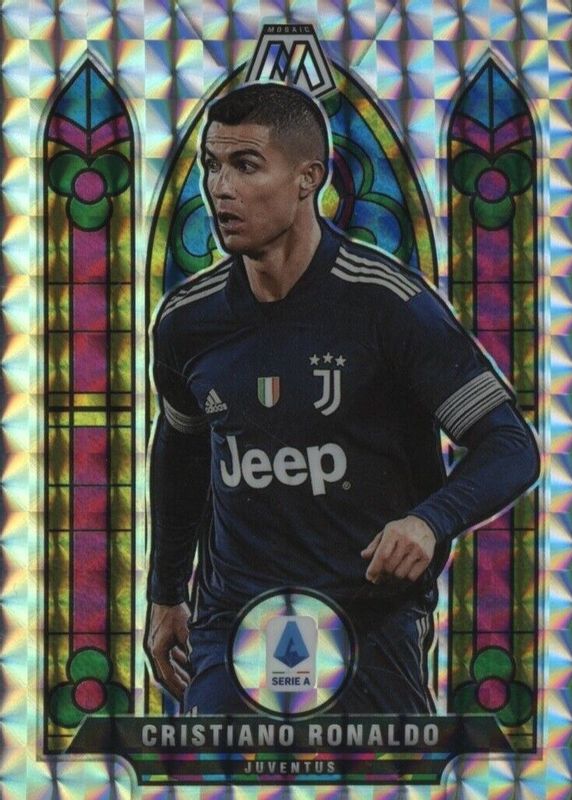 Cristiano Ronaldo 2020 Mosaic Serie A #1 Stained Glass /(SSP) RAW