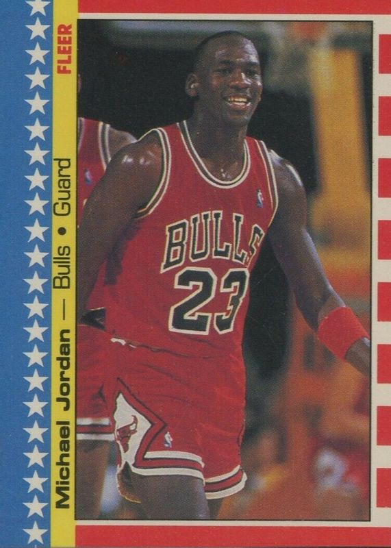 Michael Jordan 1987 Fleer Sticker #2 Base SGC 6.5