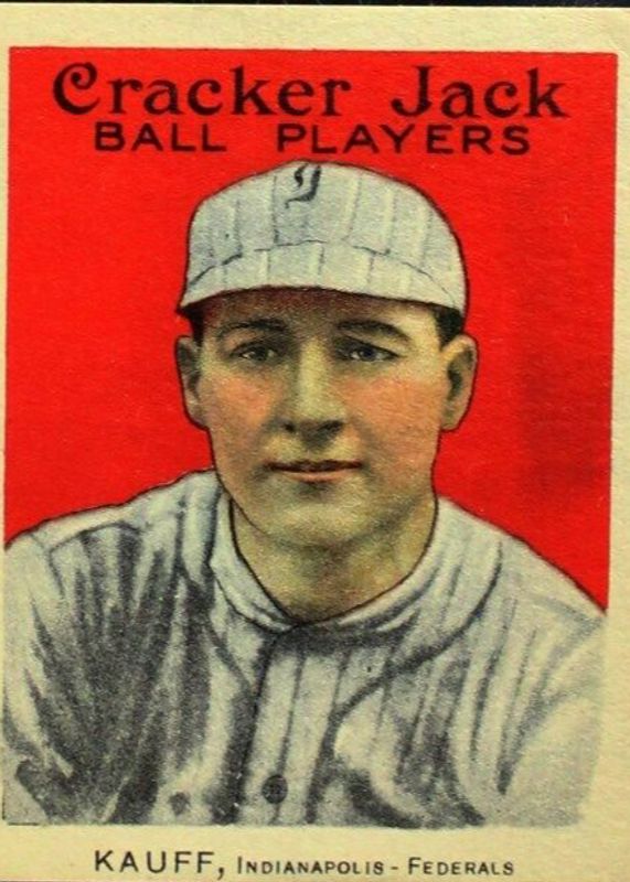 Benny Kauff 1915 Cracker Jack #160 Base PSA 6