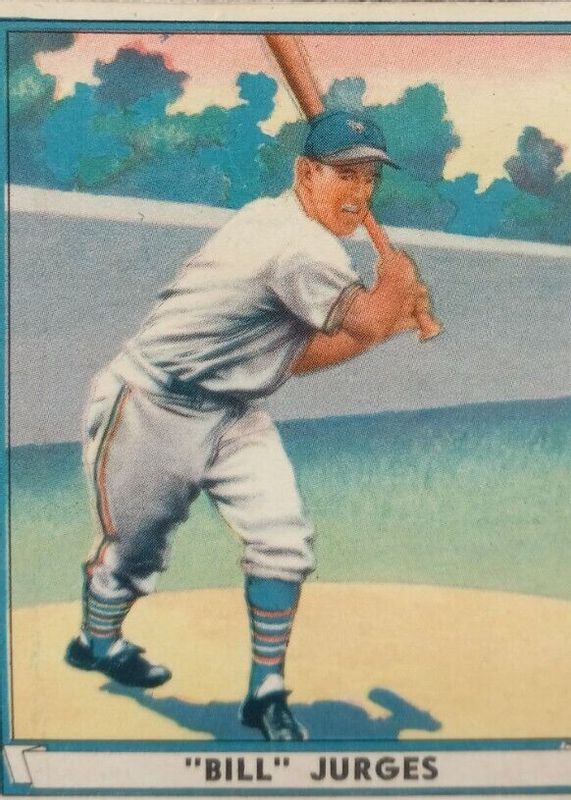 Billy Jurges 1941 Play Ball #59 Base BVG 8.5