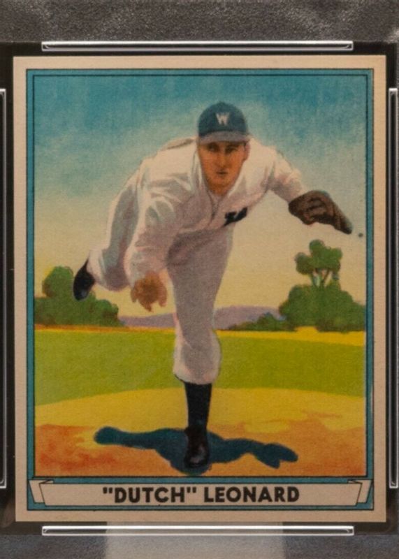 Dutch Leonard 1941 Play Ball #24 Base PSA 8.5