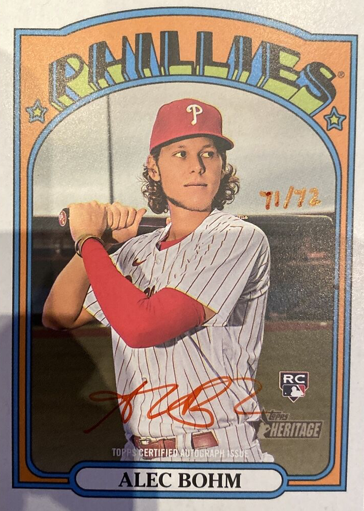 Alec Bohm Baseball Cards Price Guide - Sports Card Investor