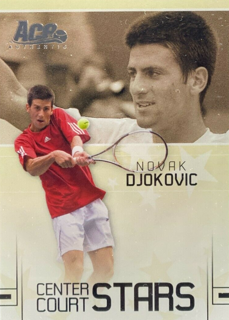 Novak Djokovic 2006 Ace Authentic Grand Slam #CC-2 Center Court Stars /599  Rookie