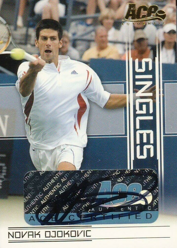 Novak Djokovic 2007 Ace Authentic Straight Sets #SI-16 Singles 