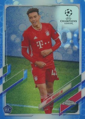 2020 Topps Chrome UEFA Champions League #81 Blue Bubbles Refractor