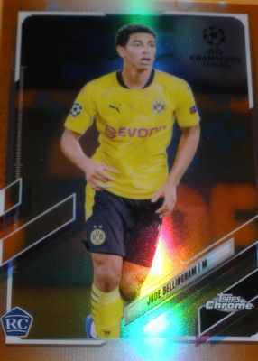 2020 Topps Chrome UEFA Champions League #68 Orange Bubbles Refractor