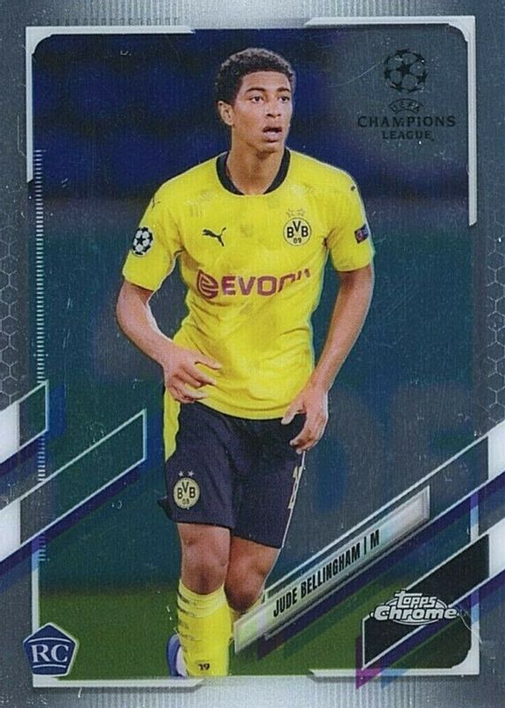 Jude Bellingham 2020 Topps Chrome UEFA Champions League #68 Base Rookie PSA 10