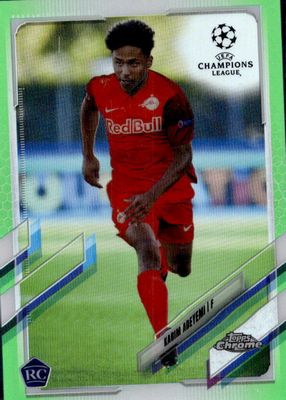 2020 Topps Chrome UEFA Champions League #99 Neon Green Refractor /99