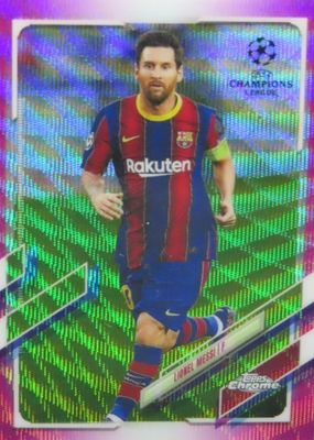 2020 Topps Chrome UEFA Champions League #1 Pink X-Fractor