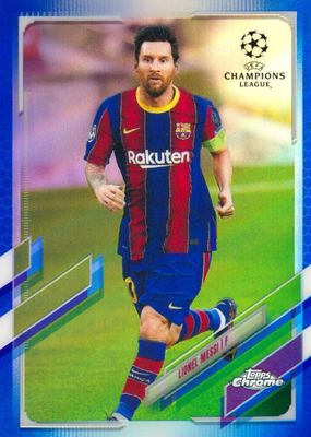 2020 Topps Chrome UEFA Champions League #1 Blue Refractor /150