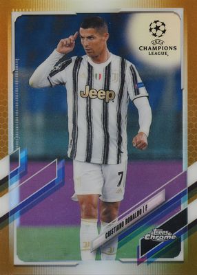 2020 Topps Chrome UEFA Champions League #100 Gold Refractor /50