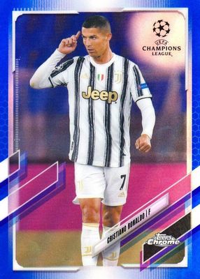 2020 Topps Chrome UEFA Champions League #100 Blue Refractor /150