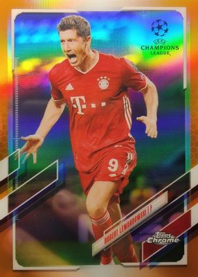 2020 Topps Chrome UEFA Champions League #50 Orange Refractor /25