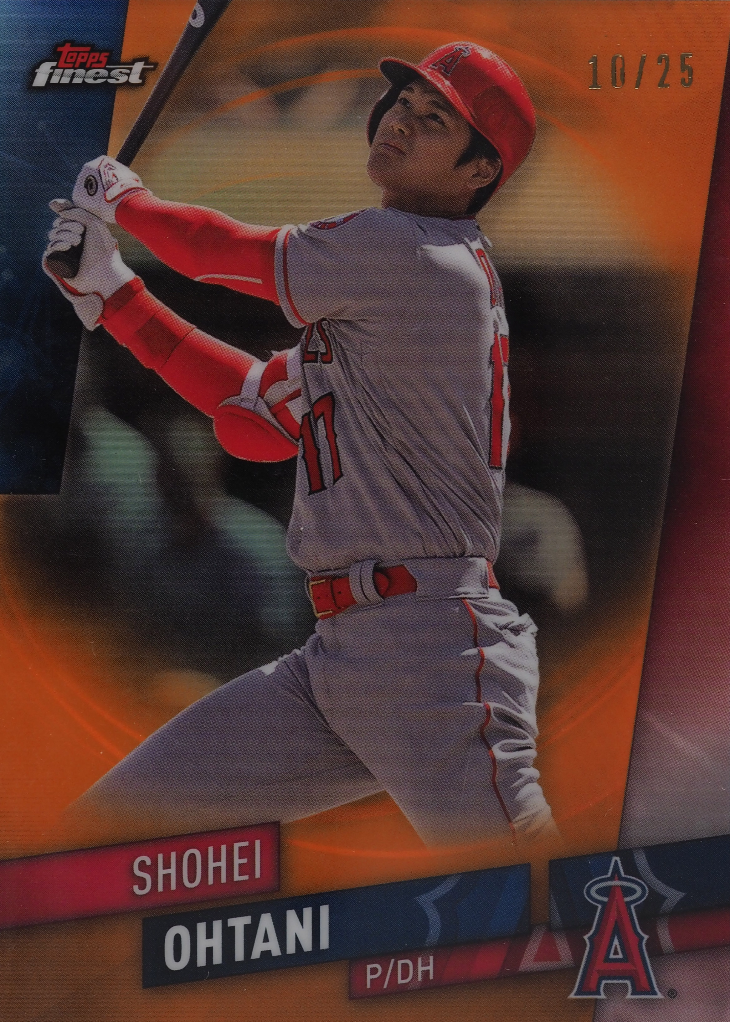 Shohei Ohtani 2019 Topps Finest #100 Orange Refractor /25