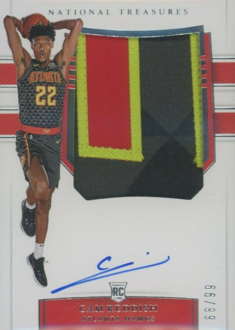 Cam Reddish rookie auto 99シリ Cam Reddish 2019 National Treasures #102 Rookie Patch Auto